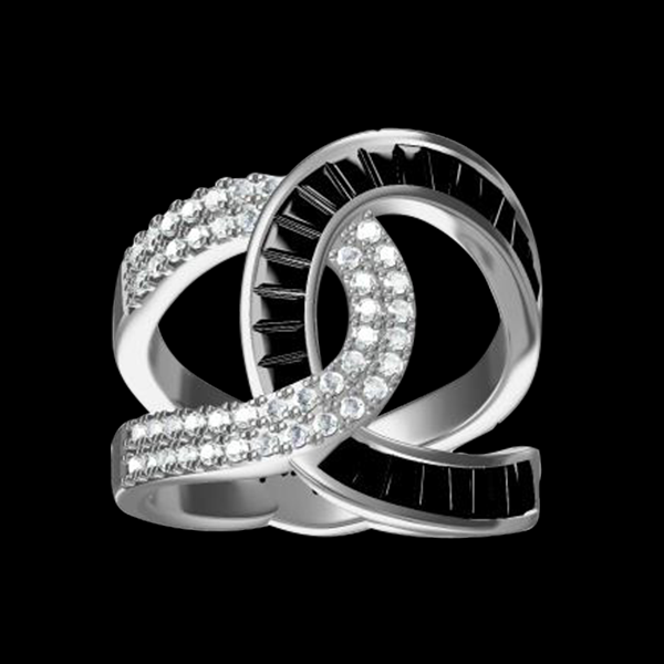 1_Roller Coaster (black) ring (Truly Me Jewelry Design)