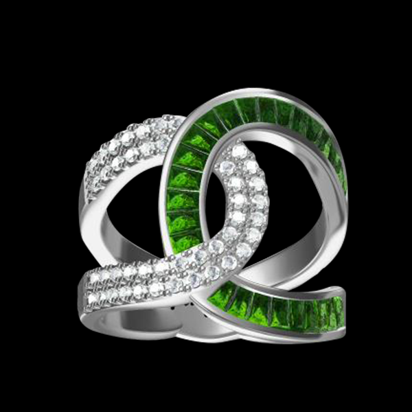 1_Roller Coaster (green) ring (Truly Me Jewelry Design)