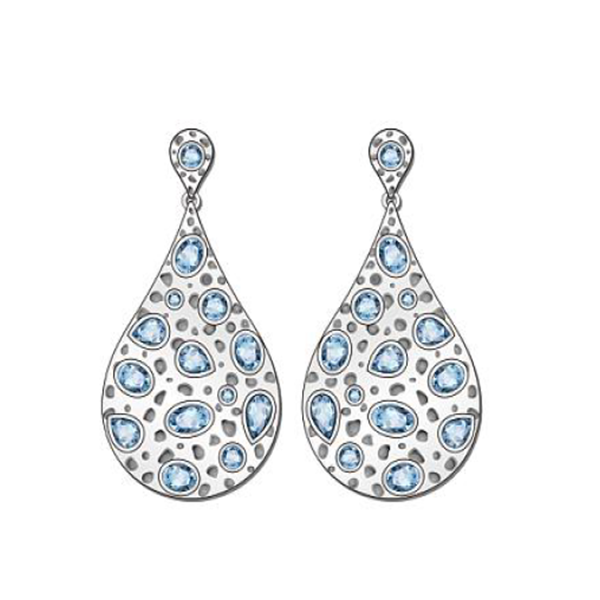 AQUA silverörhängen (skissbild) Truly Me Jewelry Design