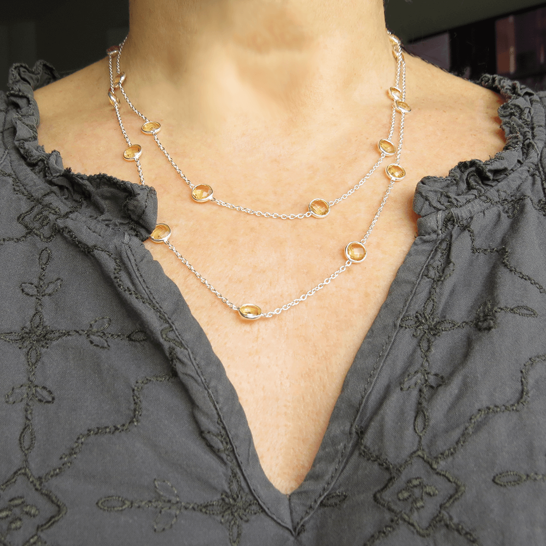 BUBBLE halsband citrin gul 1 (Truly Me Jewelry Design) (1)