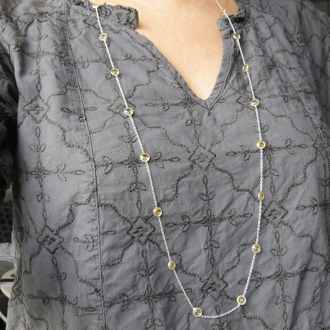 BUBBLE halsband citrin gul 2 (Truly Me Jewelry Design) (1)