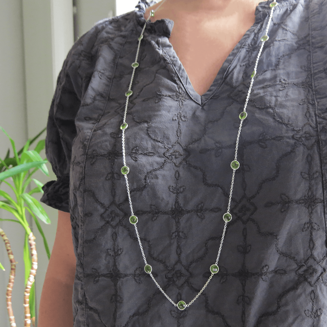 BUBBLE halsband peridot grön 2 (Truly Me Jewelry Design) (1)