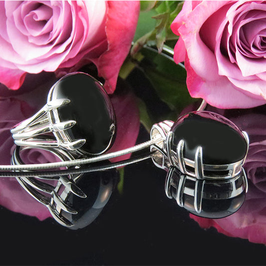 ring med stor onyx (Truly Me Jewelry Design)