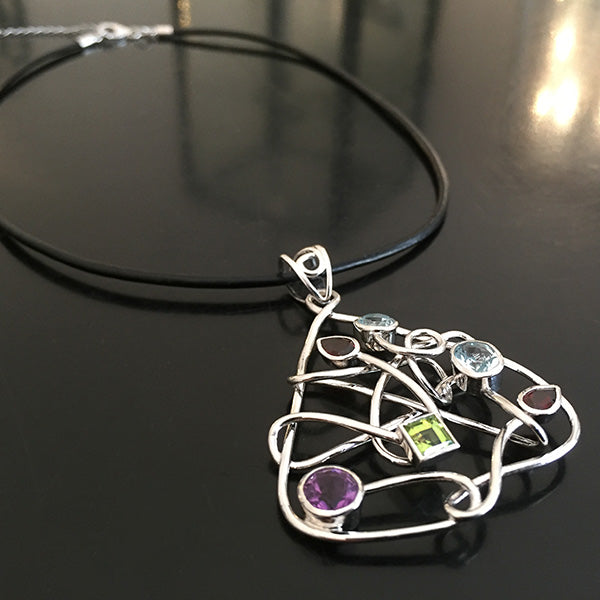 PLETS GO CRAZY silver läder halsband Truly Me