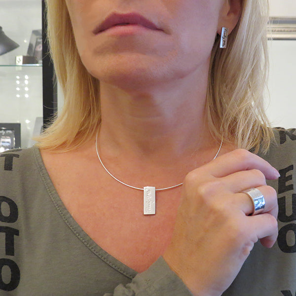 PURE stilrent kort silverhalsband (Truly Me)