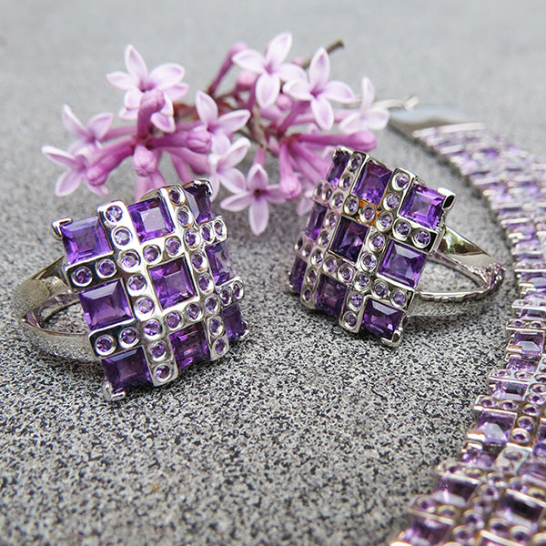 Lila silverring (Truly Me Jewelry Design)