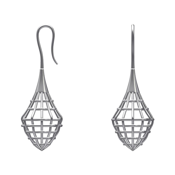 SILVER CANVAS earrings prototype (Truly Me)