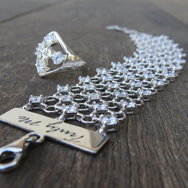 TOUCH silverarmband bling ring från Truly Me