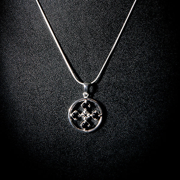 TOUCH silverhalsband svart Truly Me