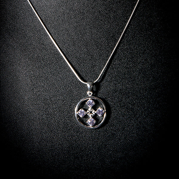 TOUCH silverhalsband lila Truly Me