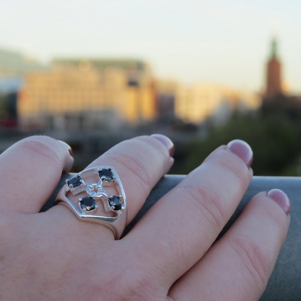 TOUCH svart ring från Truly Me