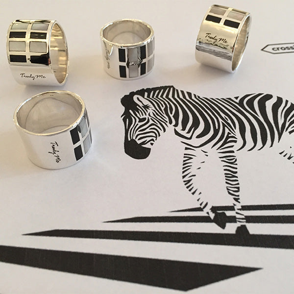 ZEBRA silverring svart Truly Me