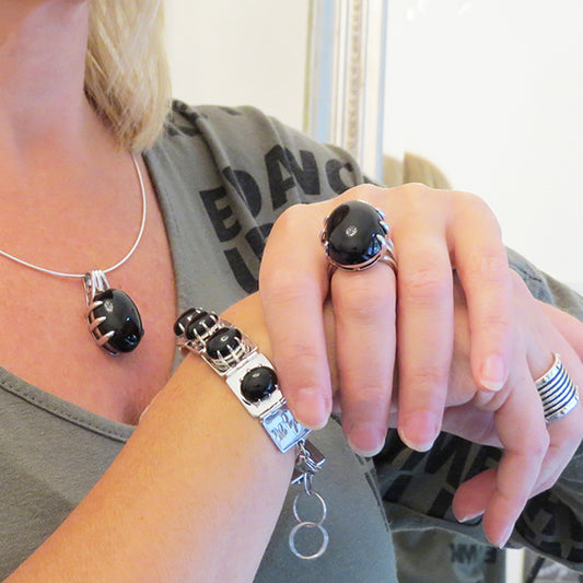 DEEP BLACK silversmycken Truly Me