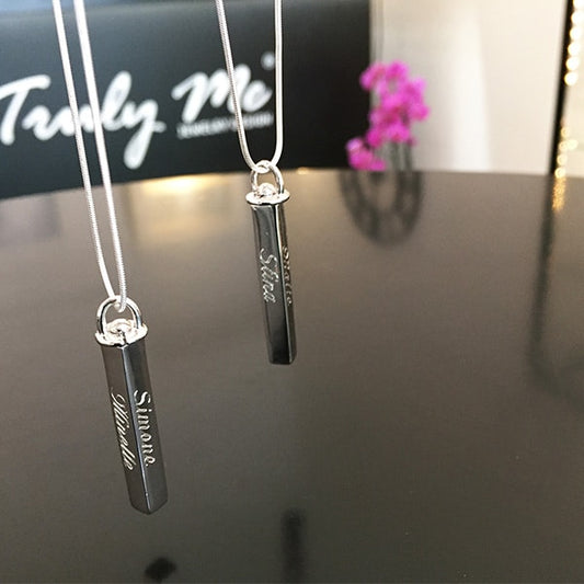 Gravyr silverhalsband (Truly Me Jewelry Design)