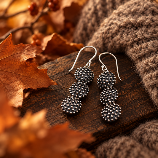 HEDGEHOG (long) earrings