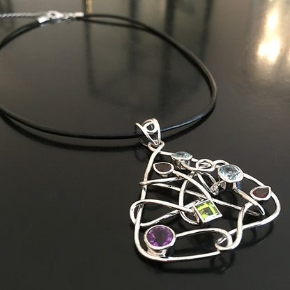 PLETS GO CRAZY silver läder halsband Truly Me