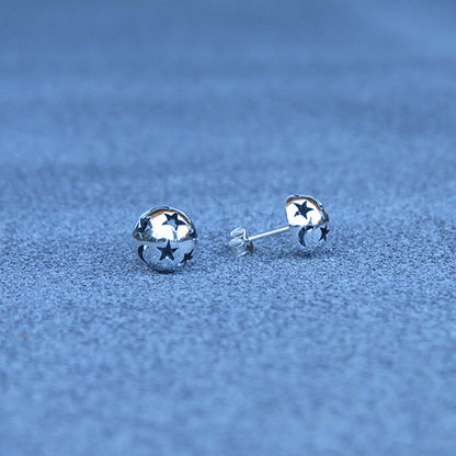 SKY silverörhängen med stjärnor och månar (Truly Me Jewelry Design)