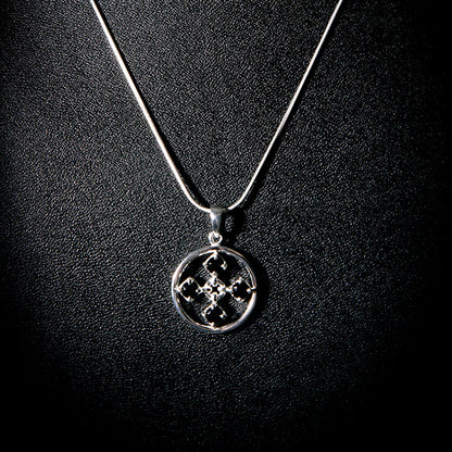 TOUCH silverhalsband svart Truly Me