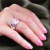 ART DECO ring - en dekorativ och skön silverring. Välj mellan svart/onyx eller skimrande pärlemor (rosa eller blå).