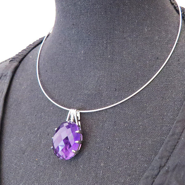DEEP PURPLE silverhalsband Truly Me
