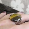 TIGER silver ring with tiger eye stone (Truly Me)