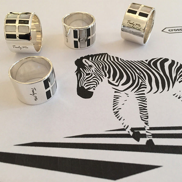 ZEBRA silverring svart Truly Me